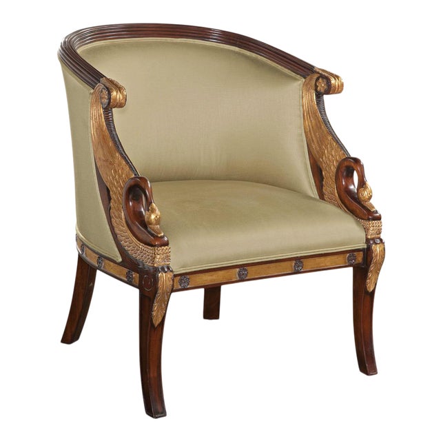 Maitland-Smith Swan Occasional Chair For Sale