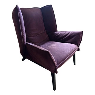 Ligne Roset Purple Armchair For Sale
