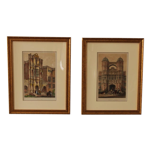 Joseph Nash Pair of Lithographs, 'Bramshill Hants' & 'Brereton, Cheshire' For Sale