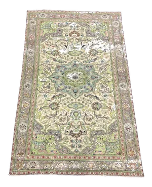 1960s Vintage Turkish Oushak Handmade Rug-4’7’x7’8"