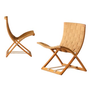 Foldable Lounge Chairs, Sweden, 1960s, Set of 2 For Sale