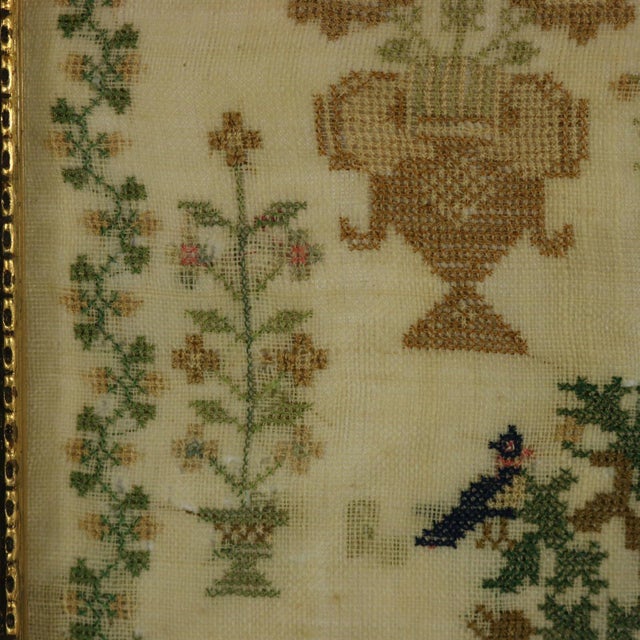 Antique Sampler, 1842, by Ann Minter Aged 8 Years For Sale - Image 14 of 17
