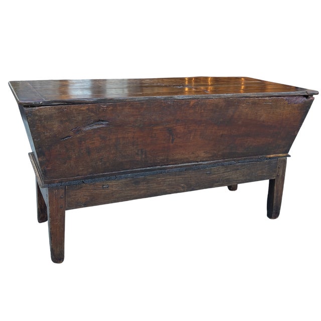 Brown 19th Century French Oak Dough Bin Table For Sale - Image 8 of 12