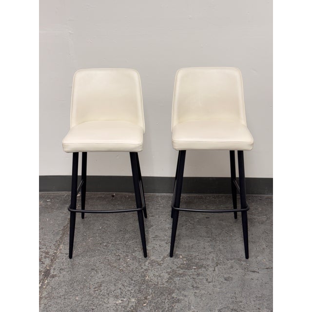 Contemporary Moe's Home Collection Emelia Contemporary Bar Stools, Pair For Sale - Image 3 of 12