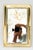 Brass polished and stove enameled Original mirror