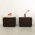 Mid-Century Modern Pair of Vintage Mid Century Modern Nightstands in Chocolate Cork For Sale - Image 3 of 11