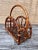 Mid-Century Modern Mid Century Modern Rattan Bamboo Magazine Rack in the Style of Franco Albini For Sale - Image 3 of 13