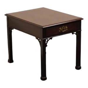Henredon Furniture Solid Mahogany Traditional Style 21" Accent End Table 1-8704