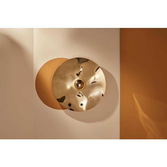 Round Mercure Small Wall Lamp by Jennifer Midoz For Sale - Image 6 of 9