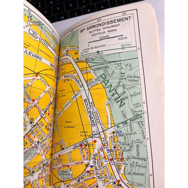 1962 Paris Street Maps Guide Book For Sale - Image 10 of 14