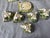 Vintage Majolica Style Shell Cup and Saucers Set of 9 Pieces For Sale - Image 17 of 17