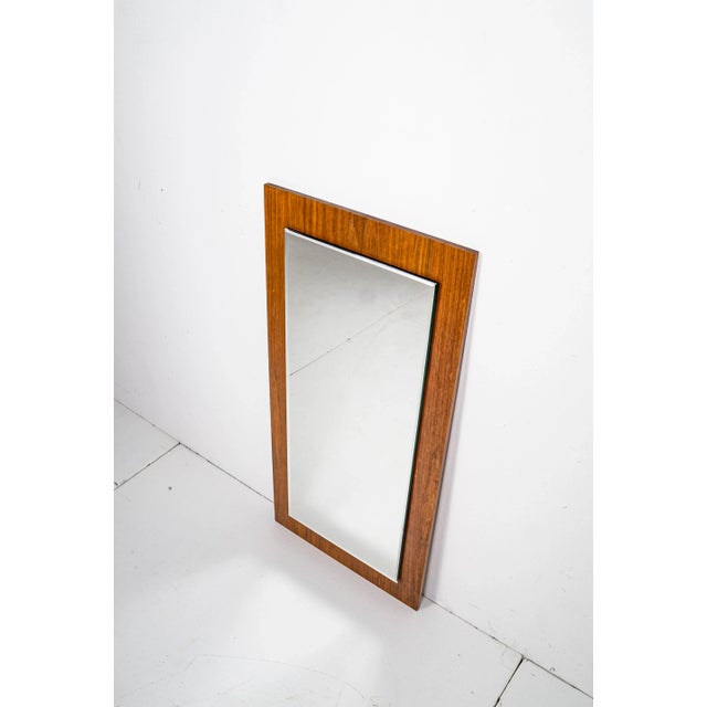Sven Ellekaer Vintage Scandinavian Teak Mirror, 1980s For Sale - Image 4 of 15
