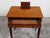 English 19th Century Mahogany Table with Compartment, Drawer and Reeded Legs For Sale - Image 12 of 12