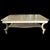 2020s Coffee Table With Two Tiers/Shelf and Fabric Accents in a Pottery Barn Style Finish For Sale - Image 5 of 5