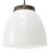 Early 20th Century White Opaline and Brass Top Pendant Light from Philips, Holland For Sale