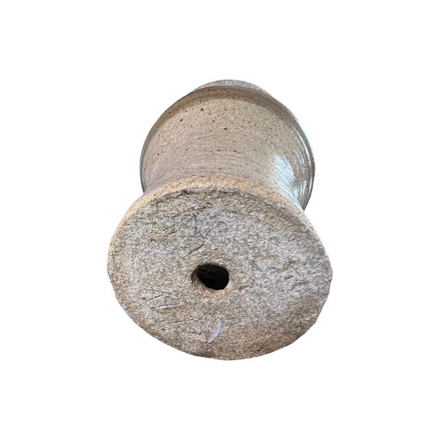 Gray 1960s Studio Ceramic Vessel Planter For Sale - Image 8 of 8
