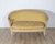 French French Louis XVI Style Painted Canapé with Yellow Damask Upholstery, 20th Cent For Sale - Image 3 of 8