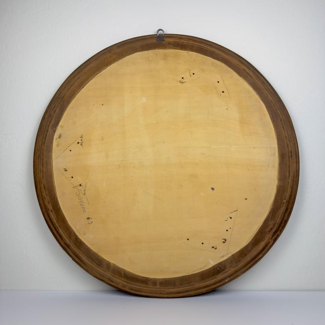 Vintage Wooden Art Panel, Italy, 1963 For Sale - Image 9 of 18
