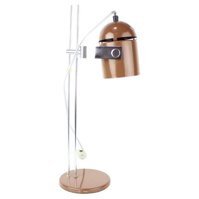 Mid-Century Adjustable Table Lamp attributed to Stanislav Indra, 1970s For Sale - Image 9 of 9