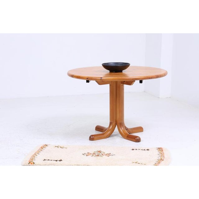 Mid-Century Pine Extendable Dining Table, 1970s For Sale - Image 10 of 11