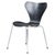 Scandinavian Black 3107 Series 7 Dining Chair attributed to Arne Jacobsen for Fritz Hansen, 1990s For Sale - Image 9 of 9