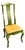 Vintage English Green Chinoiserie Chair For Sale