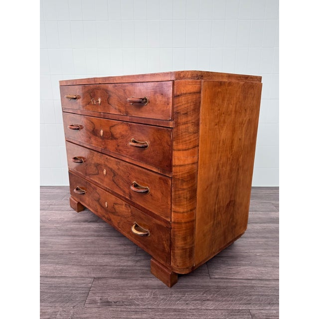 Vintage Italian Chest of Drawers in Burl Wood, 1930s For Sale - Image 3 of 17
