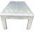 Contemporary Vintage Tessellated Travertine Stone and Brass Coffee Table Attributed to Maitland-Smith Karl Springer, 45" X 27" For Sale - Image 3 of 12