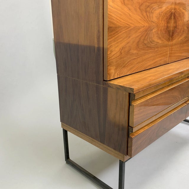 Wood Vintage Cabinet Belmondo in High Gloss, Czechoslovakia, 1970s For Sale - Image 7 of 11