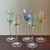 Vintage Hand-Blown Cordial / Liqueur Glasses & Giltwood Tray For Sale - Image 10 of 13