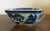 Antique early 19th century Chinese export Canton porcelain sauce or gravy boat decorated with a continuous blue & white...