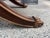 This is a pair of Ethan Allen Hollywood Regency inspired benches. These benches have a beautiful curved leg with gold...