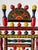 A striking vintage hand-painted folk art accent chair with exceptional decorative presence and craftsmanship. This piece...