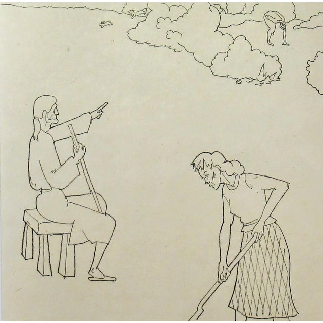 This artwork titled "Three Questions #VIII" 2003 is an original soft ground etching on Somerset paper by American artist...