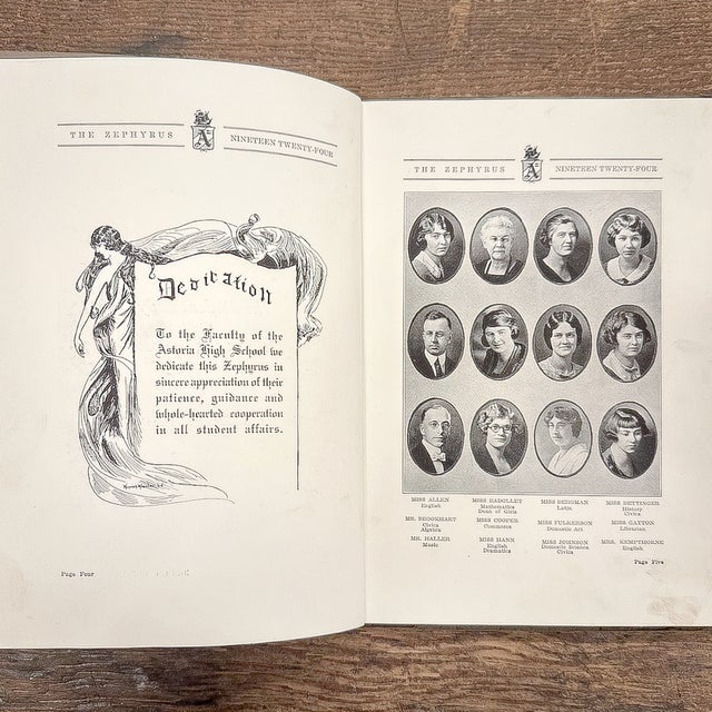 Art Deco Vintage 1924 Astoria, Oregon Yearbook For Sale - Image 3 of 13