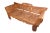 Hand carved back combined with the natural rustic patina of the teak wood, this daybed is a nice mix of handsome Balinese...