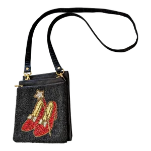 1960s Beaded Evening Bag Dorothy's Ruby Red Slippers