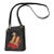 60's Evening Bag Ruby Red Slippers Black Framed Design in Glass Beads For Sale