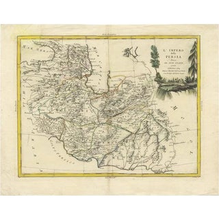 Antique Map of Persia by A. Zatta, 1785 For Sale