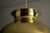 Large Mid-Century Modern Gold Brass Tone Dome Pendant Light, 1970s For Sale - Image 4 of 12