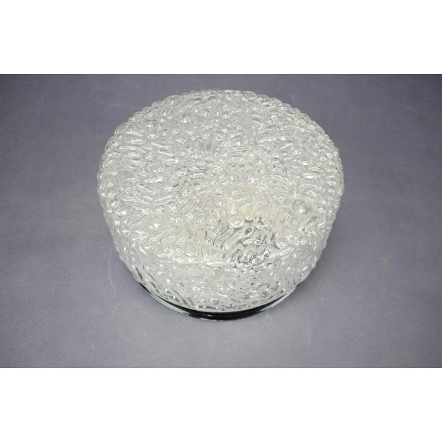 Mid-Century Bubble Glass Flush Mount, Czechoslovakia, 1960s. For Sale - Image 3 of 11