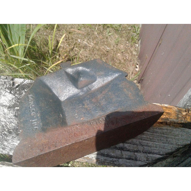 Metal Antique Cottage House Cast Iron Doorstop John W Wright Donsco Inc For Sale - Image 7 of 9