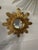 Mid 20th Century Large 18" Bright Gold Italian Giltwood Sunburst Wall Mirror For Sale - Image 14 of 15