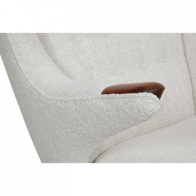 Papa Bear Chair with Rosewood Armrests by Hans Wegner, 1960s For Sale - Image 12 of 18