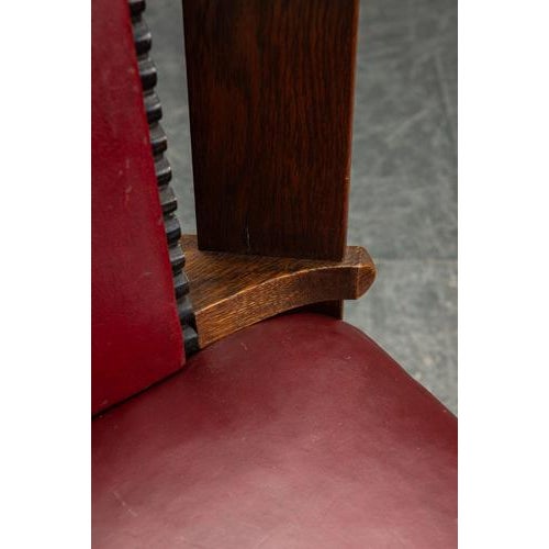 Wood Amsterdamse School Accent Chair from Architects A. Eibink & J.A. Snellebrand For Sale - Image 7 of 16
