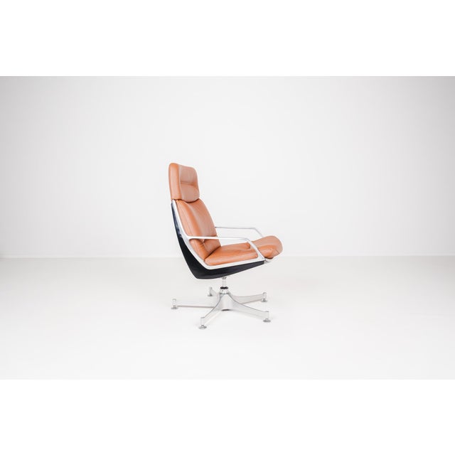 Brown High Commander Office Chair by Jorge Zalszupin for L'Atelier, Brazil, 1980s For Sale - Image 8 of 18