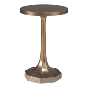 Carrier & Company for Century Furniture Oscar Brass Finish Side Table