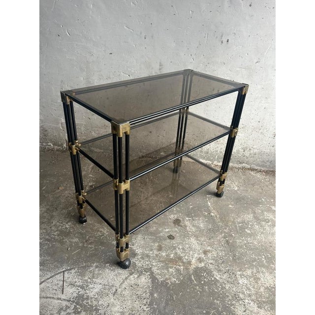 Vintage Serving Bar Cart, 1980s For Sale - Image 4 of 7