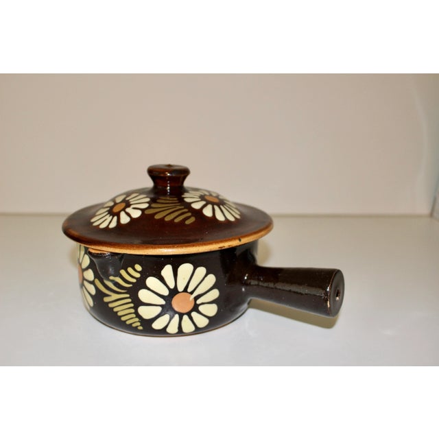Vintage Stoneware Cheese Fondue Cassoulet For Sale - Image 9 of 9