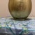 Hollywood Regency Vintage Textured Antique Gold Urn Vase With Ear Handles For Sale - Image 3 of 10